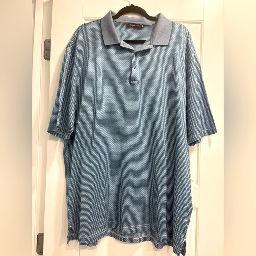 Bugatchi Cotton Ultra Lightweight Polo Shirt‎ Men’s XXL Summer Golf Father’s Day